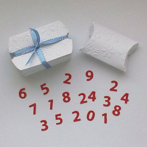Krabičky pukačky /adventní kalendář + číšla 1 - 24