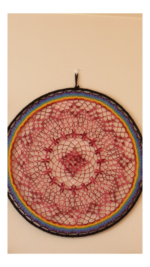 Mandala srdce uzdravující energii 70cm