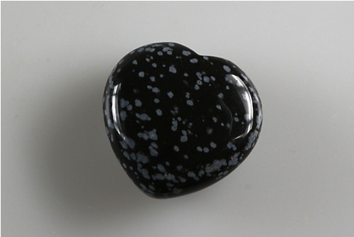 Srdíčko obsidián 3 cm — foto 1