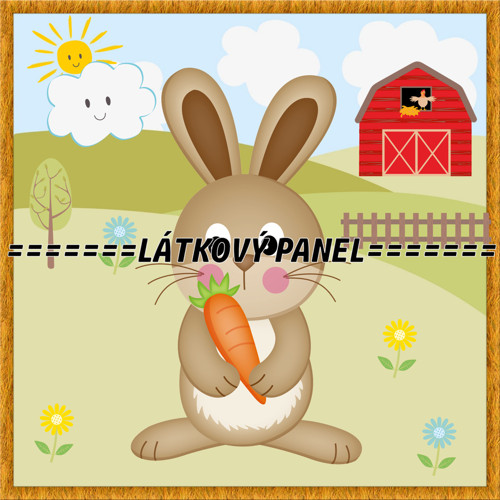 Bavlněný panel 15 x 15 cm
