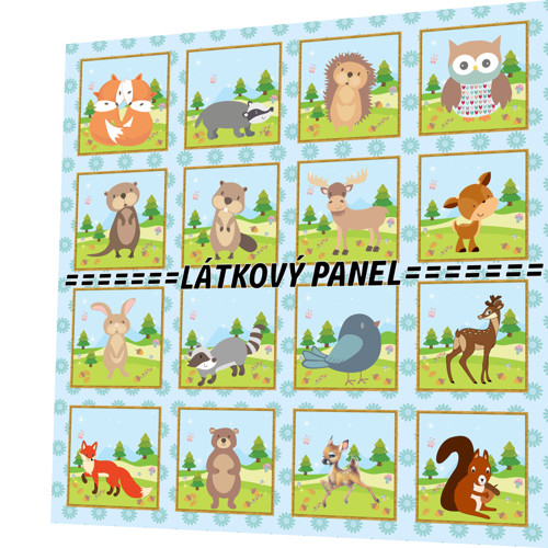 Bavlněný panel /i na pexeso/ 35 x 35 cm