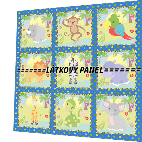 Bavlněný panel /i na pexeso/ 35 x 35 cm