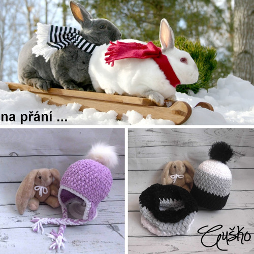 Sada čepice + nákrčník ... na přání — foto 1