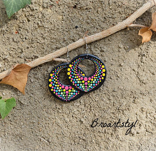 Náušnice mandala velké 2 — foto 1