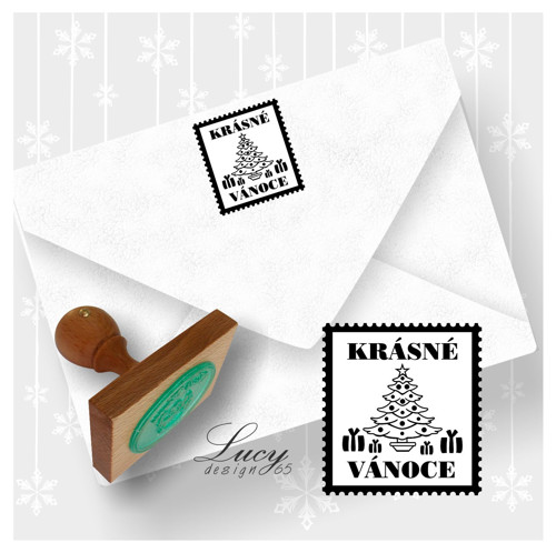 Razítko vánoční známka — foto 1