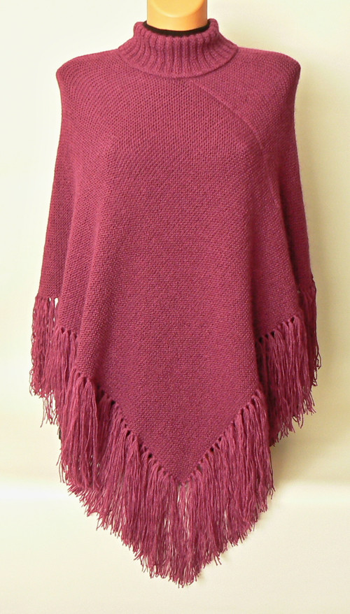 Rolákové pončo MOHAIR — foto 1