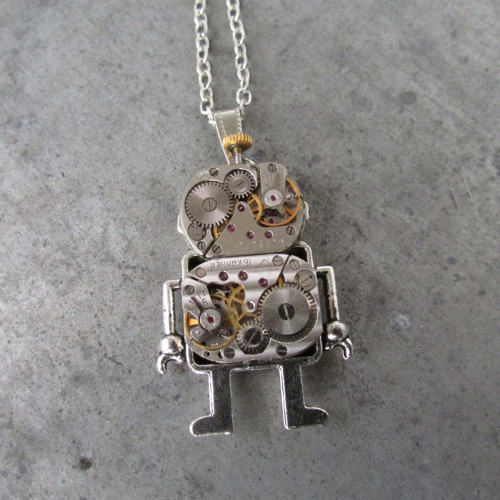 Robot s anténkou, Steampunkový náhrdelník, Android