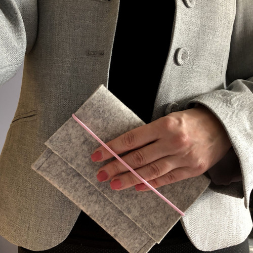 Obal na doklady, vlněná plsť — foto 1