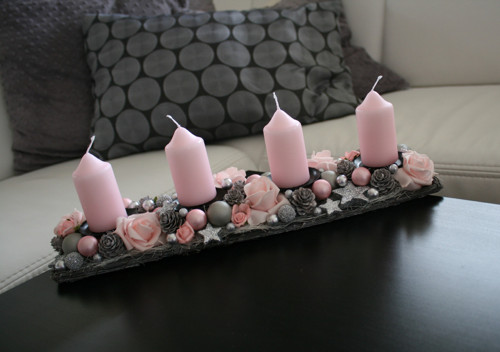 Adventní štola růžová — foto 1