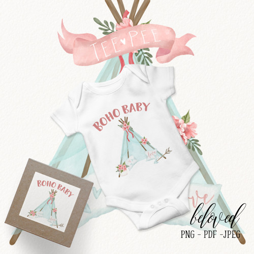 Grafika - Boho Baby - jpeg/png