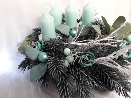 Adventní věnec "Máta+ eucalyptus" — foto 1