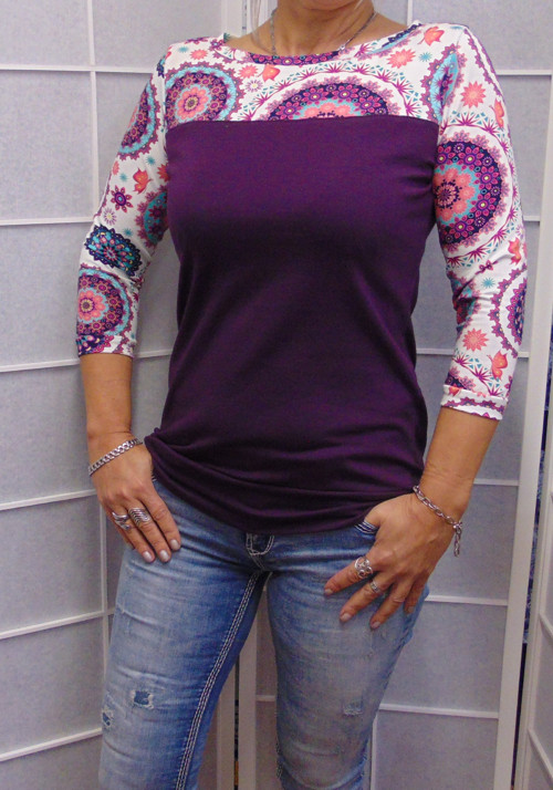 Tričko se sedlem-3/4 rukáv
