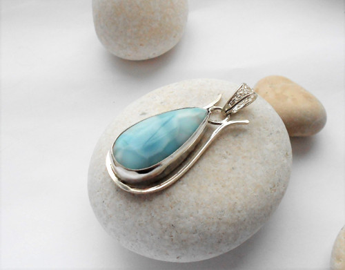 Blankytný - larimar - Ag — foto 1