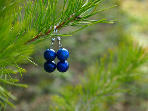 Naušnice Lapis lazuli