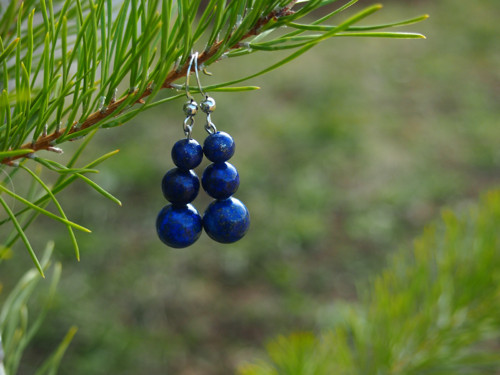 Naušnice Lapis lazuli
