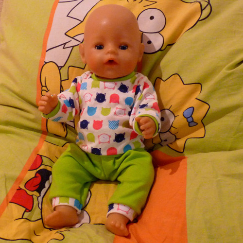Pyžamko s kočičkami pro BABY BORN — foto 1