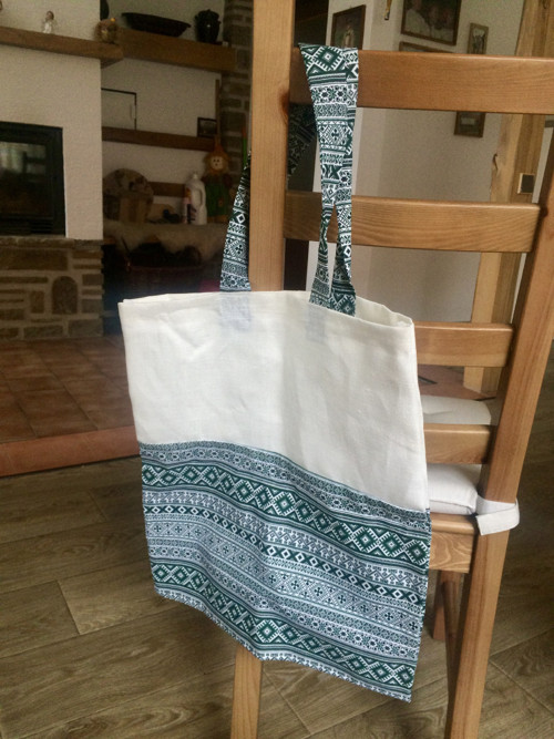 Taška zeleno-bílá — foto 1
