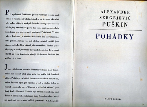 Živá voda Pohádky Alexandr Sergejevič Puškin