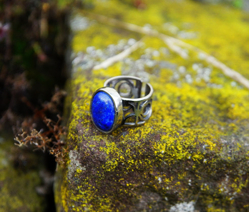 Nerezový prsten..." Blue " — foto 1