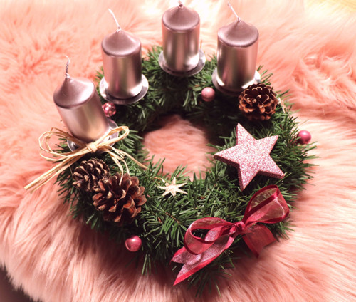 Adventní věnec "od pudrové víly" — foto 1
