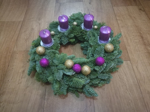 Adventní věneček - barva na přání