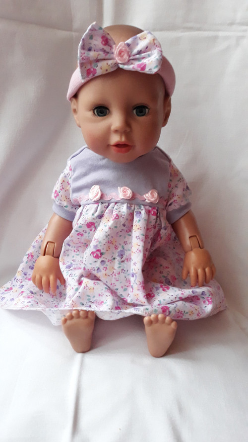 Šatičky s čelenkou chou chou 43 cm — foto 1