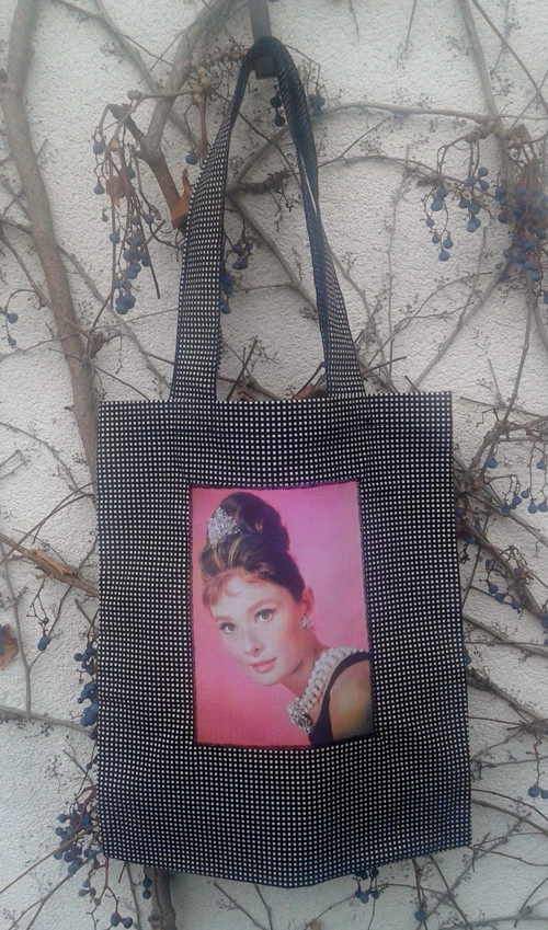 Kostičkovaná taška AUDREY — foto 1