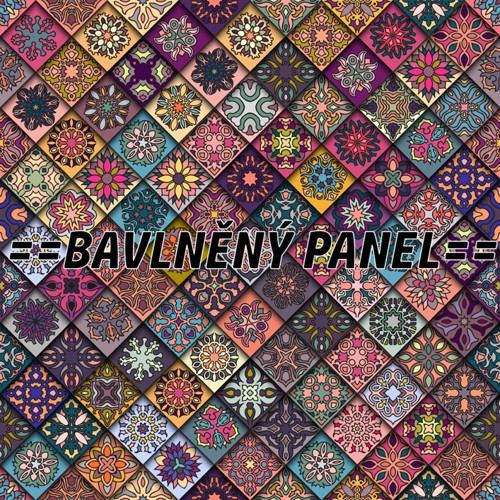Bavlněný panel 25 X 25 cm