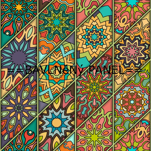 Bavlněný panel 25 X 25 cm
