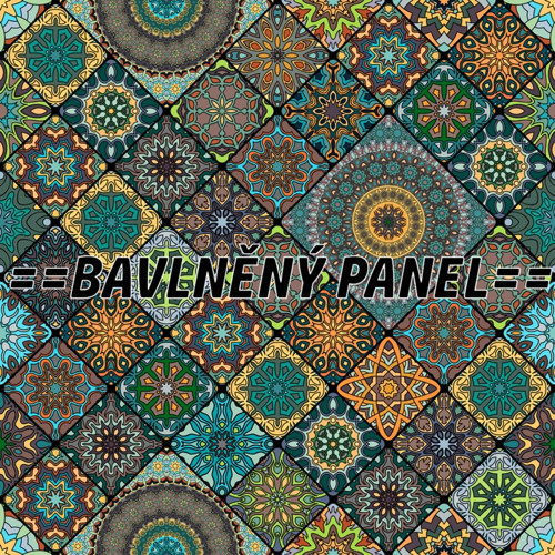 Bavlněný panel 25 X 25 cm