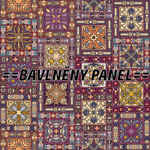 Bavlněný panel 25 X 25 cm