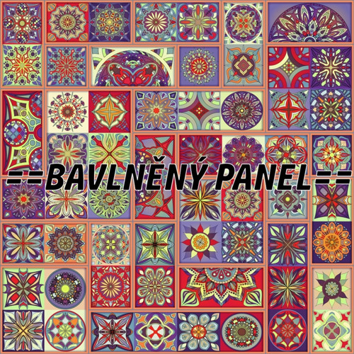 Bavlněný panel 25 X 25 cm