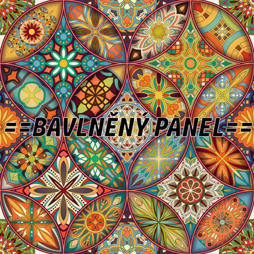 Bavlněný panel 25 X 25 cm