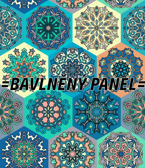 Bavlněný panel 25 X 25 cm