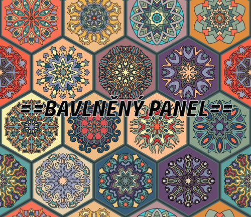 Bavlněný panel 25 X 25 cm