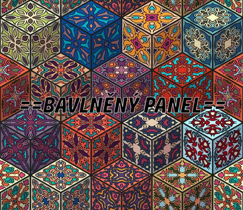 Bavlněný panel 25 X 25 cm