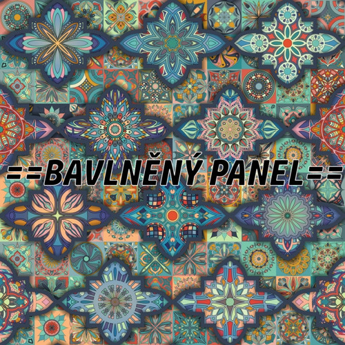 Bavlněný panel 25 X 25 cm