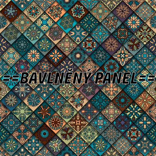 Bavlněný panel 25 X 25 cm