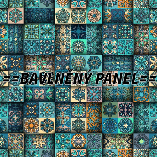 Bavlněný panel 25 X 25 cm
