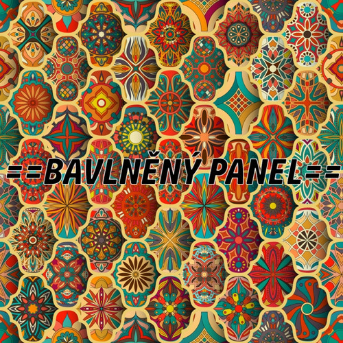 Bavlněný panel 25 X 25 cm