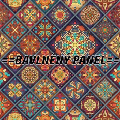 Bavlněný panel 25 X 25 cm