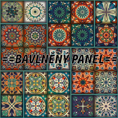 Bavlněný panel 25 X 25 cm