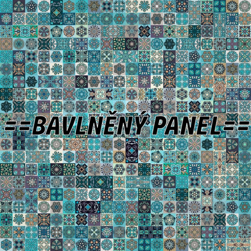 Bavlněný panel 25 X 25 cm