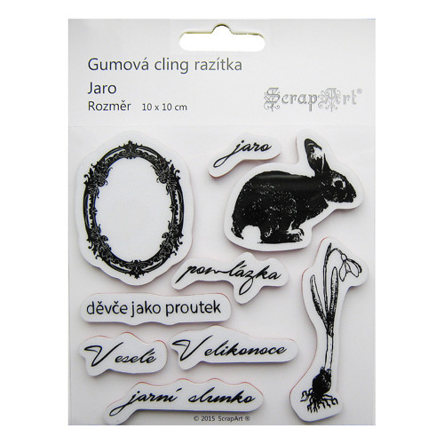 Cling gumová razítka - SGCR002 Jaro