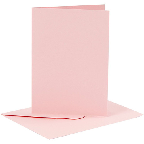 Přání a obálky A6 - Pink 6ks