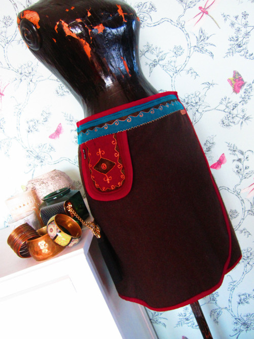 Boho etno sukně s kapsou — foto 1