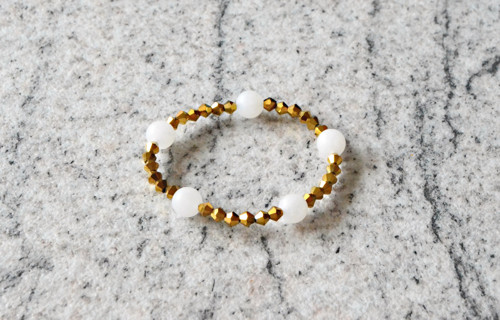 Náramek Gentle Gold Matte Jade — foto 1