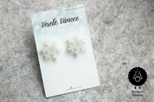 Sněhové vločky Plexi - ocelové — foto 1