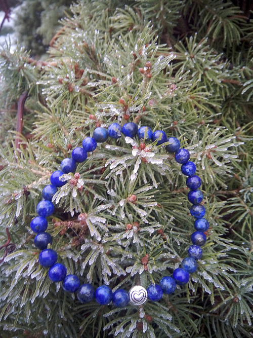 Náramek z lapis lazuli — foto 1