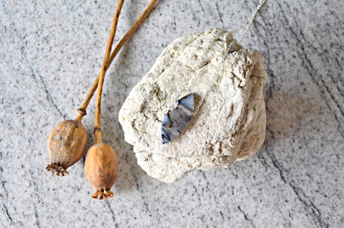 Náhrdelník SILVER CHAIN AGATE — foto 1